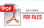 Remove Password From Protected PDF Files