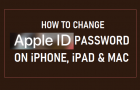 Change Apple ID Password on iPhone, iPad and Mac