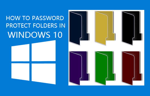 how to password lock a folder windows 10