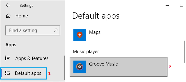 how to change default media player in windows 10