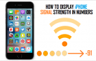 Display iPhone Signal Strength in Numbers