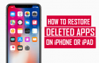 Restore Deleted Apps on iPhone or iPad