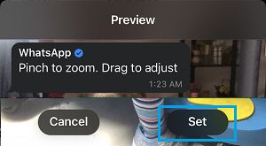 Set Photo As WhatsApp Chat Background on iPhone