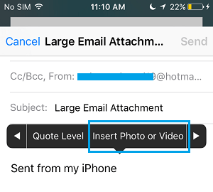 How to Email Large Files On iPhone Using Mail Drop - 3