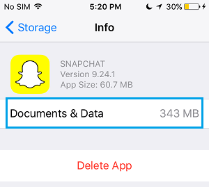 Documents and Data For SNAPCHAT