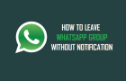 Leave WhatsApp Group Without Notification