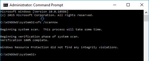 Run sfc /scannow Command