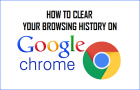 Clear Your Browsing History On Google Chrome