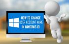 Change User Account Name in Windows 10