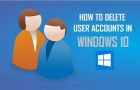 Delete User Accounts In Windows 10