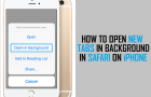 Open New Tabs in Background in Safari On iPhone