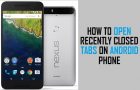Open Recently Closed Tabs On Android Phone