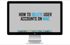 Delete User Accounts On Mac