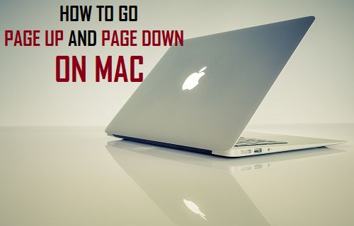 page up and page down on mac for windows