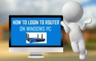 Login to Router On Windows PC