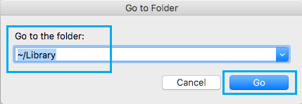view library folder on mac