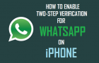 Enable Two-Step Verification For WhatsApp On iPhone