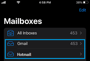 Hotmail and Gmail Boxer on iPhone