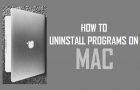 Uninstall Programs On Mac