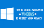 Disable Webcam In Windows