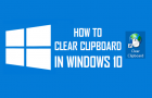 Clear Clipboard in Windows 10