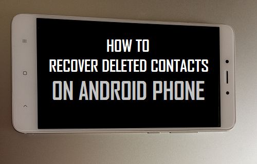 Gelöschte Kontakte Auf Dem Android-Telefon Wiederherstellen