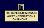 Duplicate Message Alert Notifcations on iPhone