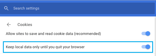 automatically delete google chrome browser cookies