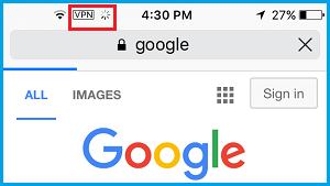 Search on iPhone Using VPN 