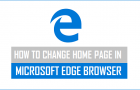 Change Home Page in Microsoft Edge Browser