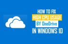 Fix High CPU Usage By OneDrive In Windows 10