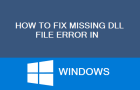 Missing DLL File Error in Windows