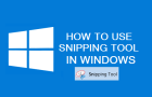 Use Snipping Tool in Windows