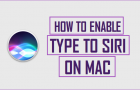 Enable and Use Type to Siri on Mac