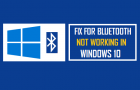 Bluetooth Not Working in Windows 10