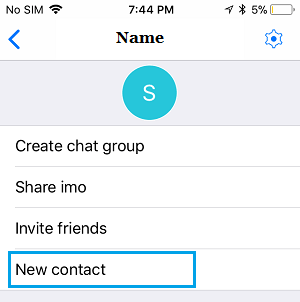 how to add contacts in imo