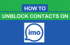 Unblock Contacts on imo