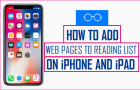 Add Webpages to Reading List on iPhone and iPad