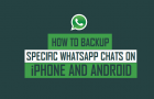 Backup Specific WhatsApp Chats On iPhone and Android