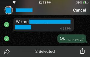 Select WhatsApp Messages