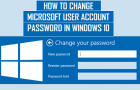 Change Microsoft User Account Password in Windows 10