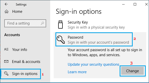 How to Change Password in Windows 10 - 10