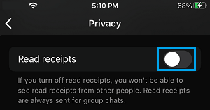 Disable Read Receipts in WhatsApp