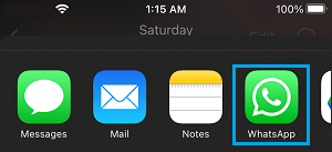 Share Photos Using WhatsApp on iPhone