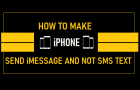 Make iPhone Send iMessage and Not SMS Text