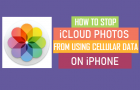 Stop iCloud Photos From Using Cellular Data on iPhone