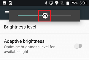 Adjust Brightness Level On Android Phone