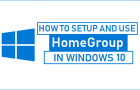 Setup and Use HomeGroup in Windows 10