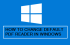 Change Default PDF Reader in Windows