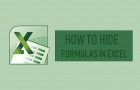 Hide Formulas in Excel